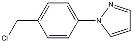 1-[4-(Chloromethyl)phenyl]pyrazole 化学構造