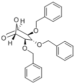 1，6-Anhydro-2，3，4-tri-O-benzyl-β-D-glucopyranose Chemische Struktur