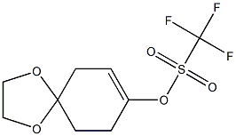 1，4-Dioxaspiro[4.5]dec-7-en-8-yl trifluoromethanesulfonate التركيب الكيميائي