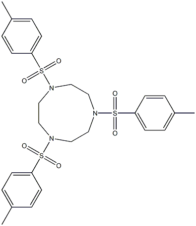 1，4，7-Tris[(4-Methylphenyl)Sulfonyl]-1，4，7-Triazonane 化学構造