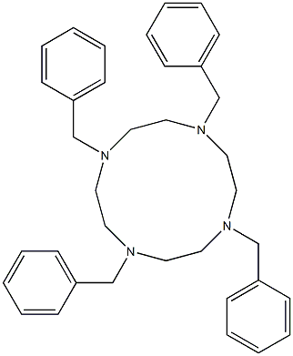 1，4，7，10-Tetrabenzyl-1，4，7，10-tetraazacyclododecane Chemische Struktur