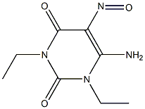 1，3-Diethyl-5-nitroso-6-aminouracil Chemische Struktur