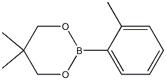 1，3，2-Dioxaborinane， 5，5-dimethyl-2-(2-methylphenyl)- التركيب الكيميائي