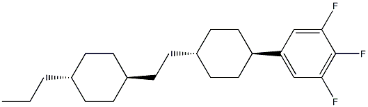 1，2，3-Trifluoro-5-[trans-4-[2-(trans-4-propylcyclohexyl)ethyl]cyclohexyl]benzene Chemical Structure