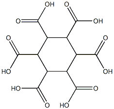 1，2，3，4，5，6-Cyclohexanehexacarboxylic Acid Monohydrate Chemische Struktur