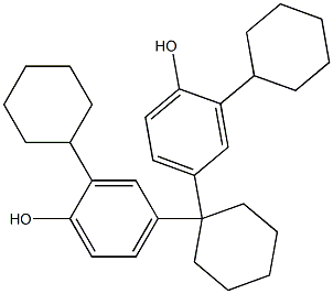 1，1-Bis(3-cyclohexyl-4-hydroxyphenyl)cyclohexane Chemical Structure