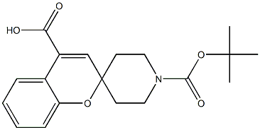 1'-(tert-Butoxycarbonyl)spiro[chromene-2，4'-piperidine]-4-carboxylic acid Chemical Structure