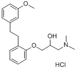 1-(Dimethylamino)-3-[2-(3-methoxyphenethyl)phenoxy]-2-propanol Hydrochloride Chemische Struktur