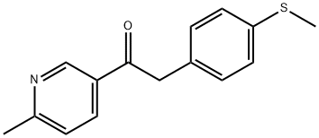 1-(6-Methylpyridin-3-yl)-2-(4-(methylthio)phenyl)ethanone Chemical Structure