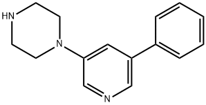 1-(5-Phenylpyridin-3-yl)piperazine 化学構造