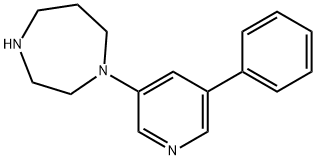 1-(5-Phenylpyridin-3-yl)-1，4-diazepane التركيب الكيميائي