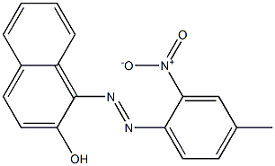 1-(4-Methyl-2-Nitrophenylazo)-2-Naphthol Chemical Structure