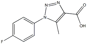 1-(4-Fluorophenyl)-5-methyl-1，2，3-triazole-4-carboxylic Acid 化学構造