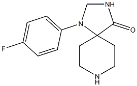 1-(4-Fluorophenyl)-1，3，8-triazaspiro[4.5]decan-4-one Chemische Struktur