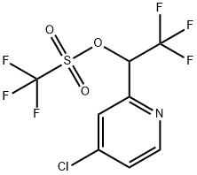 1-(4-Chloropyridin-2-yl)-2，2，2-trifluoroethyl trifluoromethanesulfonate Chemical Structure