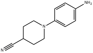 1-(4-aminophenyl)-4-piperidinecarbonitrile 化学構造