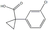 1-(3-Chlorophenyl)cyclopropanecarboxylic Acid التركيب الكيميائي