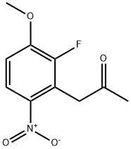 1-(2-Fluoro-3-methoxy-6-nitrophenyl)propan-2-one التركيب الكيميائي