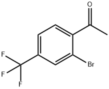 1-(2-Bromo-4-(trifluoromethyl)phenyl)ethanone 化学構造