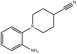 1-(2-aminophenyl)piperidine-4-carbonitrile Chemical Structure