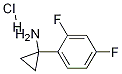 1-(2，4-Difluorophenyl)cyclopropylamine Hydrochloride Chemical Structure