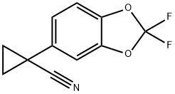 1-(2，2-Difluorobenzo[d][1，3]dioxol-5-yl)cyclopropanecarbonitrile التركيب الكيميائي