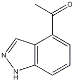 1-(1H-indazol-4-yl)ethanone التركيب الكيميائي