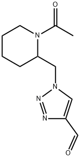 1-((1-Acetylpiperidin-2-yl)methyl)-1H-1，2，3-triazole-4-carbaldehyde Chemical Structure