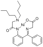 [N -[α-[2-(Dibutylglycinamido)phenyl]benzylidene]glycinato]nickel Chemical Structure