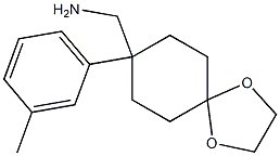 [8-(3-Methylphenyl)-1，4-dioxaspiro[4.5]dec-8-yl]methylamine Chemische Struktur