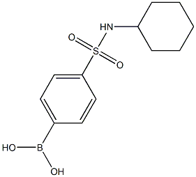 [4-(cyclohexylsulfamoyl)phenyl]boronic acid Chemical Structure