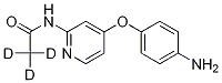 [4-(4-Aminophenoxy)(2-pyridyl)]-N-(methyl-d3)carboxamide التركيب الكيميائي