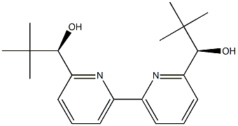 (αR，α'R)-α，α'-Bis(tert-butyl)-[2，2'-bipyridine]-6，6'-dimethanol Chemische Struktur