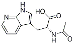 (αR)-α-(Acetylamino)-1H-pyrrolo[2，3-b]pyridine-3-propanoic acid Chemische Struktur