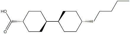 (Trans，Trans)-4-Pentyl-[1，1-Bicyclohexyl]-4-Carboxylic Acid Chemische Struktur