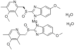 (S)-Omeprazole Magnesium Dihydrate Chemical Structure