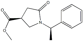 (S)-Methyl 5-oxo-1-((R)-1-phenylethyl)pyrrolidine-3-carboxylate Chemical Structure