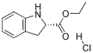 (S)-INDOLINE-2-CARBOXYLIC ACID ETHYL ESTER HYDROCHLORIDE Chemical Structure