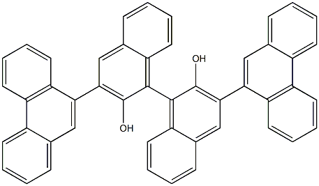 (S)-3，3'-Di-9-phenanthrenyl-[1，1'-binaphthalene]-2，2'-diol التركيب الكيميائي