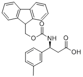 (S)-3-((((9H-Fluoren-9-yl)methoxy)carbonyl)amino)-3-(m-tolyl)propanoic acid Chemical Structure