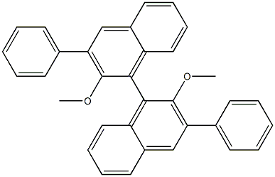 (S)-2，2'-Dimethoxy-3，3'-diphenyl-1，1'-binaphthalene Chemical Structure