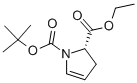 (S)-1-Boc-2，3-dihydro-2-pyrrolecarboxylic Acid Chemische Struktur