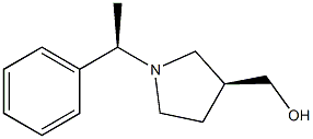 (S)-1-[(R)-1-Phenylethyl]-3-(hydroxymethyl)pyrrolidine 化学構造