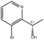 (S)-1-(3-bromopyridin-2-yl)ethanol 化学構造