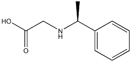 (S)-[(1-Phenylethyl)amino]acetic Acid 化学構造