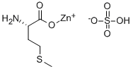 (S)-((2-Amino-4-(methylthio)butanoyl)oxy)zinc(II) hydrogensulfate 化学構造