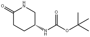 (R)-tert-Butyl (6-oxopiperidin-3-yl)carbamate 化学構造