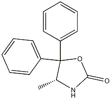 (R)-5，5-Diphenyl-4-methyl-2-oxazolidinone 化学構造