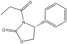 (R)-4-Phenyl-3-propionyl-2-oxazolidinone Chemical Structure