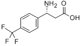 (R)-3-Amino-3-(4-(trifluoromethyl)-phenyl)propanoic acid Chemische Struktur